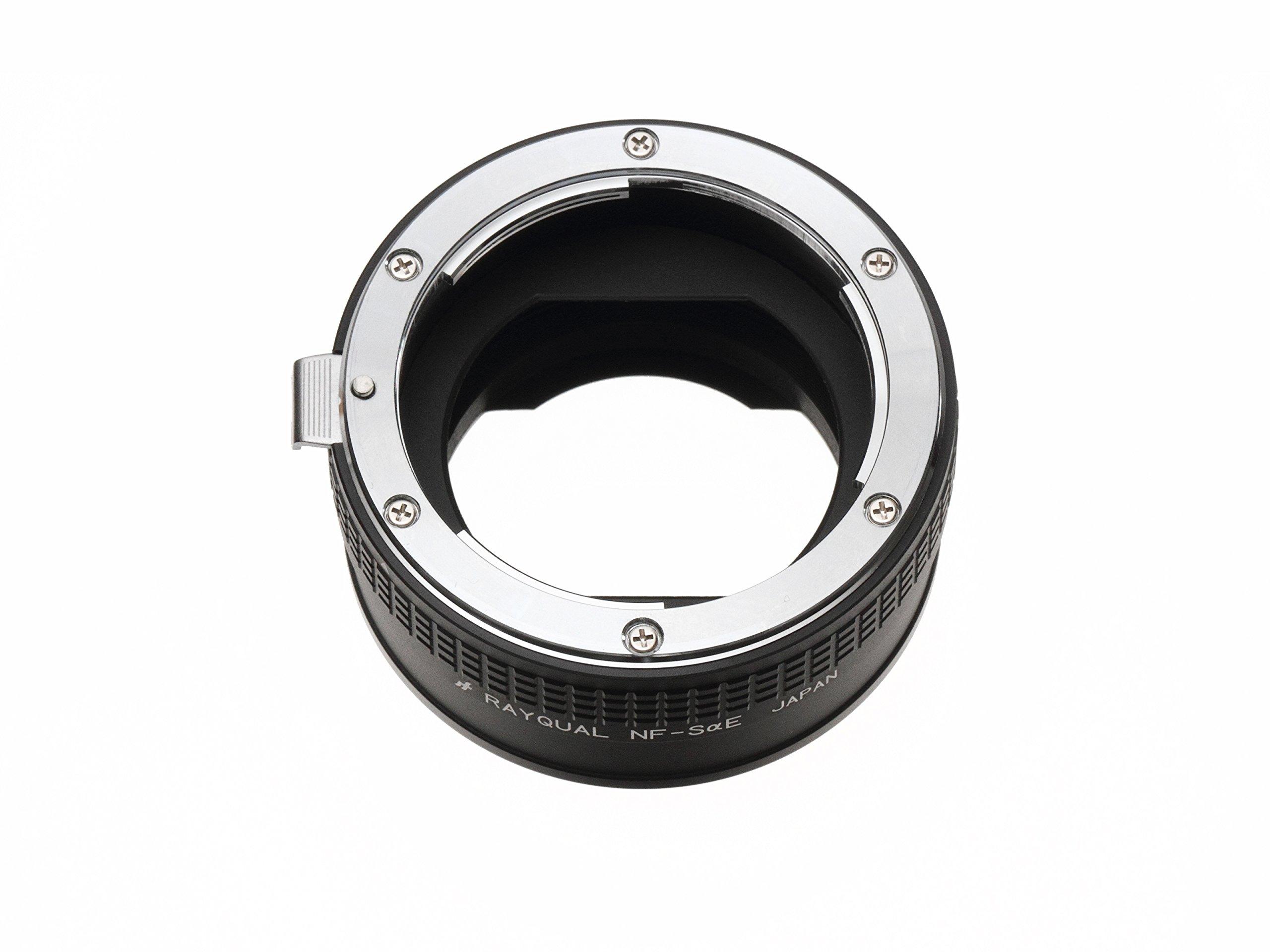 

Rayqual Japanese Lens Mount Adapter for Nikon Lenses to Sony Cameras NF-SaE F-Mount E-Mount