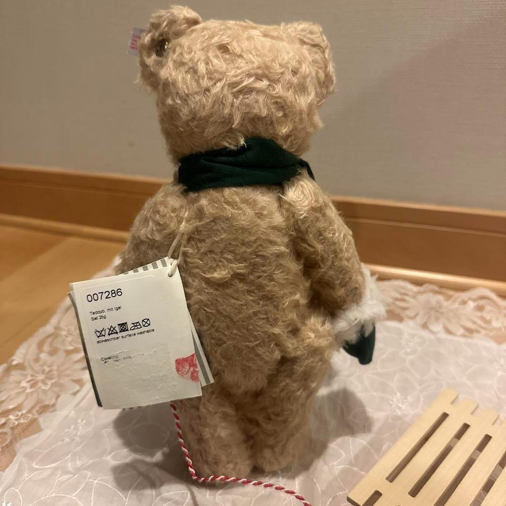 [USED] Steiff Teddy Bear and Hedgehog