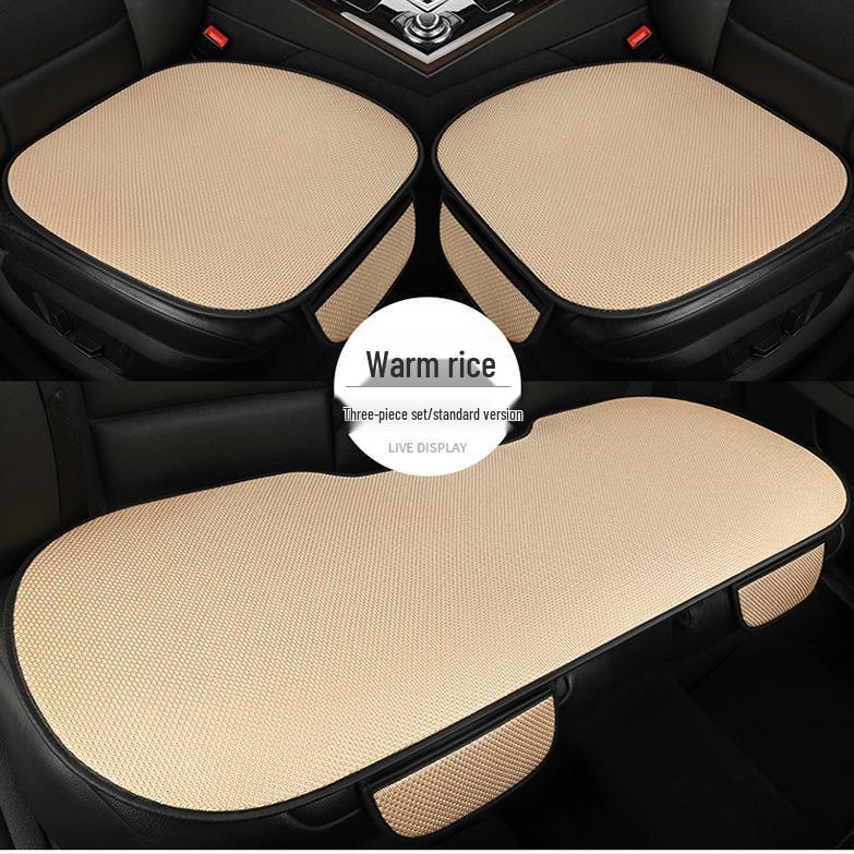3-Piece Imitation Linen Ice Silk Seat Cushion Set for Besturn B50/B30/B90/Yueyi 03-07