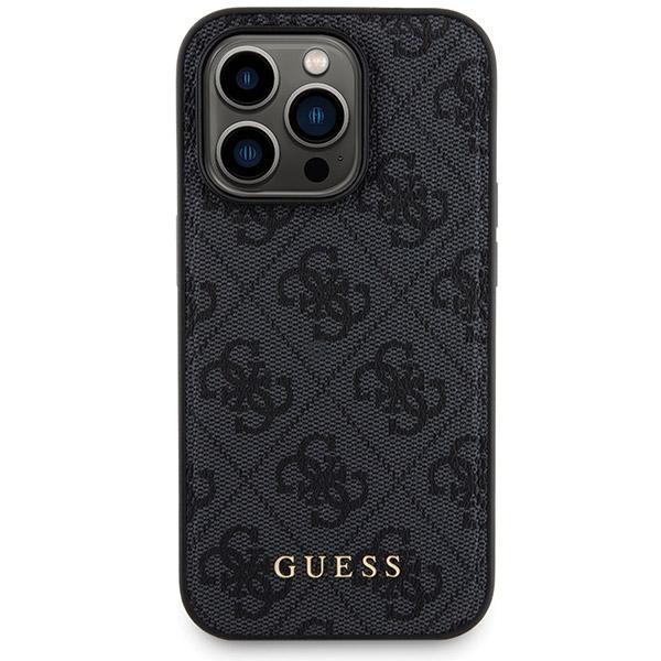 Zestaw Guess Gubpm5P14L4Gemgk Iphone14 Pro 6.1 Hardcase + Powerbank 5000Mah Magsafe Czarny/Black 4G Metal Logo