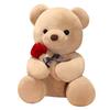 520 Holding Rose Bear Doll Doll For Girlfriend Valentine'S Day Gift Doll Plush Toy Female Rose