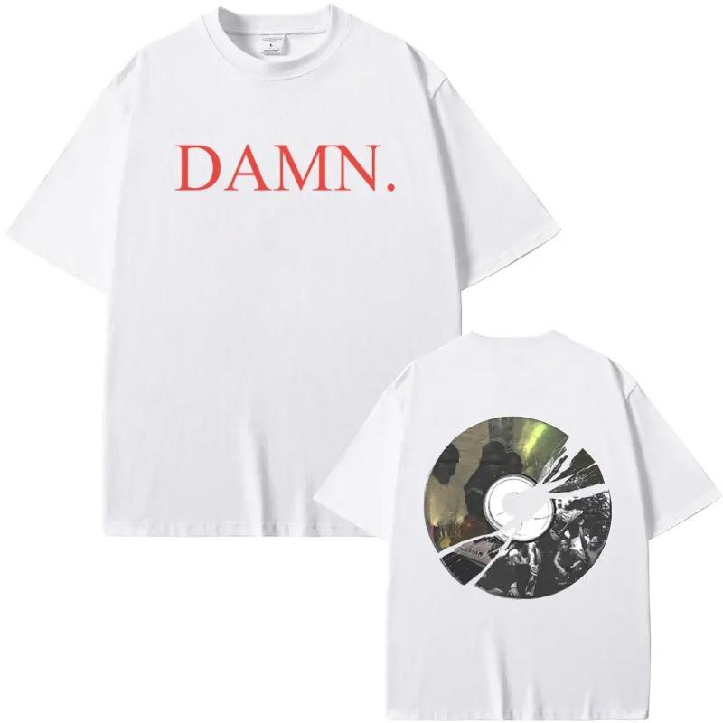 Rapper Kendrick Lamar DAMN To Pimp A Butterfly Mr. Morale & The Big Steppers Album Graphic Print Tshirt Male Hip Hop Casual Tees