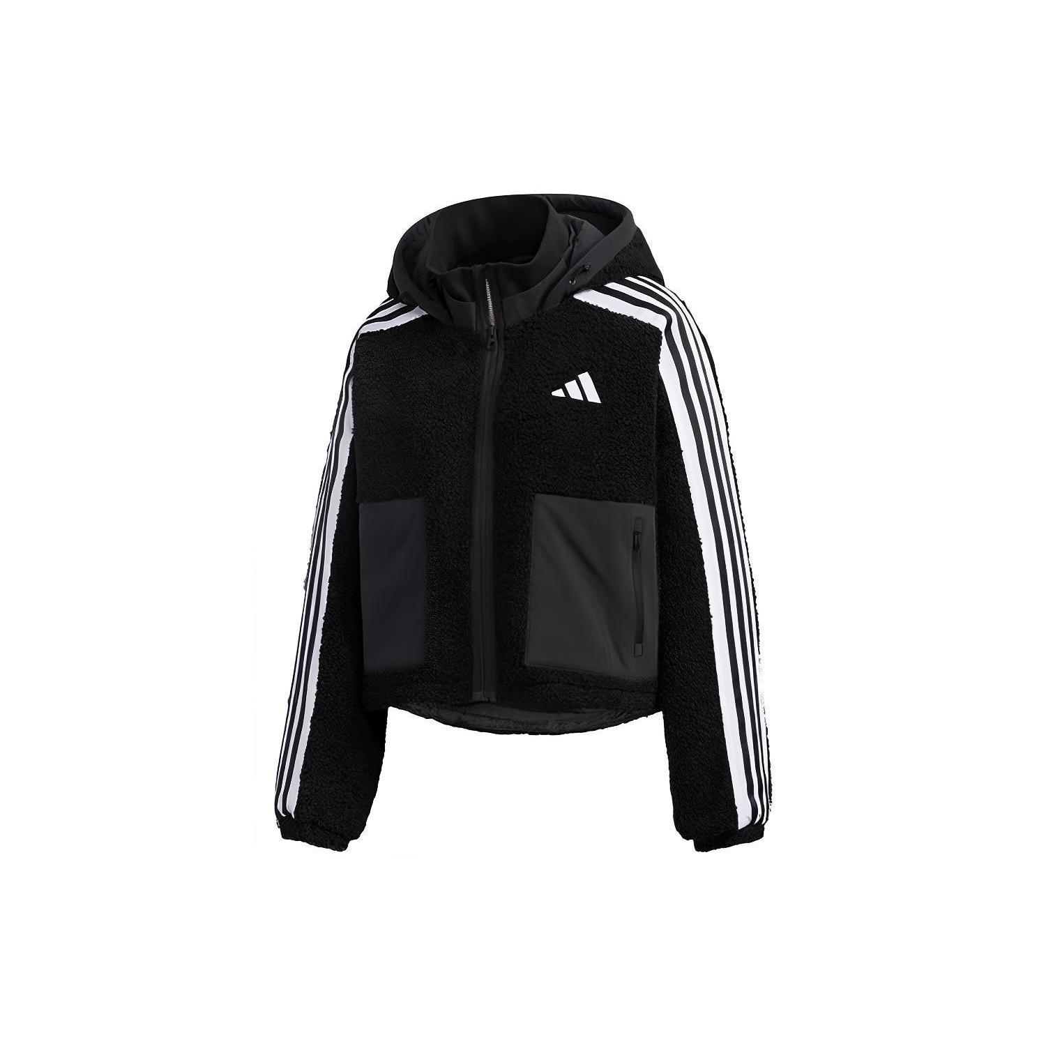 (WMNS) adidas Urban BOA Short Knitted Jacket Asia Sizing  Black White  Women s GM1426 XL