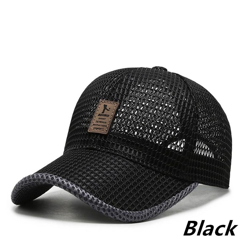 Summer Full Mesh Quick Drying Cool Sunhat Breathable Net Baseball Cap Men Outdoor Anti-UV Tennis Golf Hiking Sports Cap