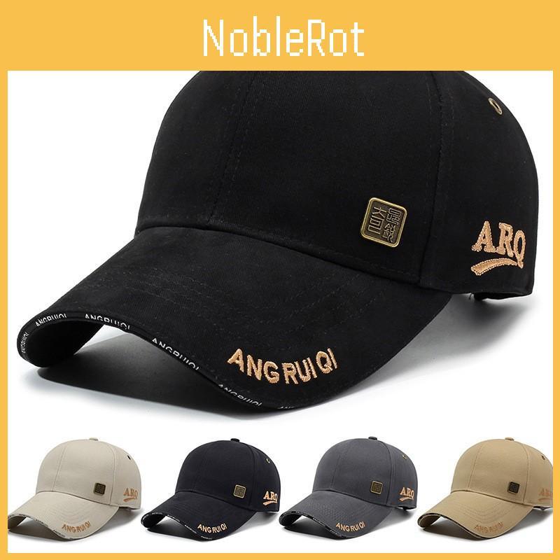 Letter Aro Embroidery Baseball Hat Sun Protection Adjustable Peaked Gift Cap