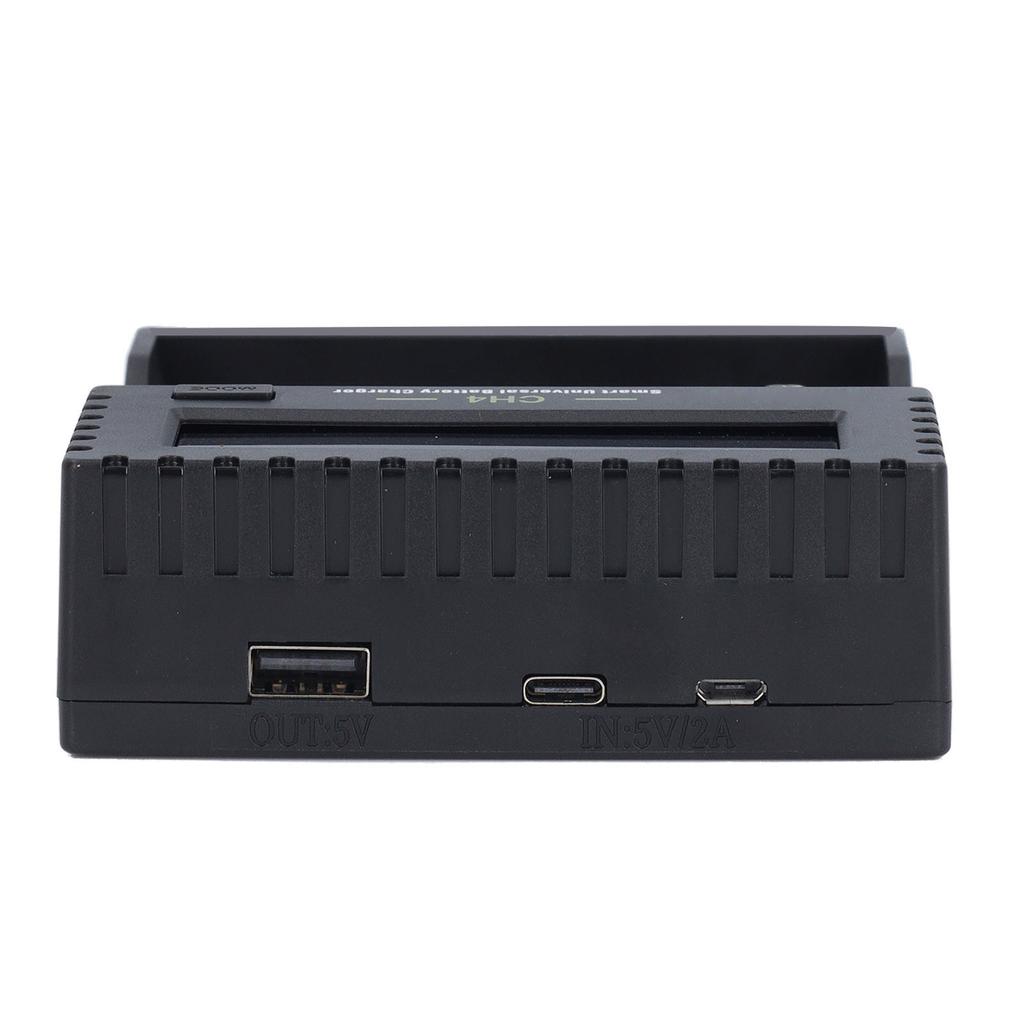 Smart Universal Battery Charger LCD Display USB 4 Bay Battery Charger for Li Ion Ni MH Ni Cd AA AAA AAAA Rechargeable