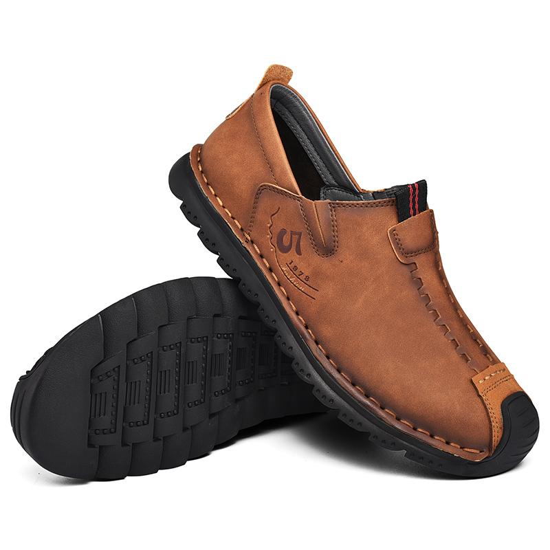 Модные мужские туфли из кожи ручной работы — фото 5