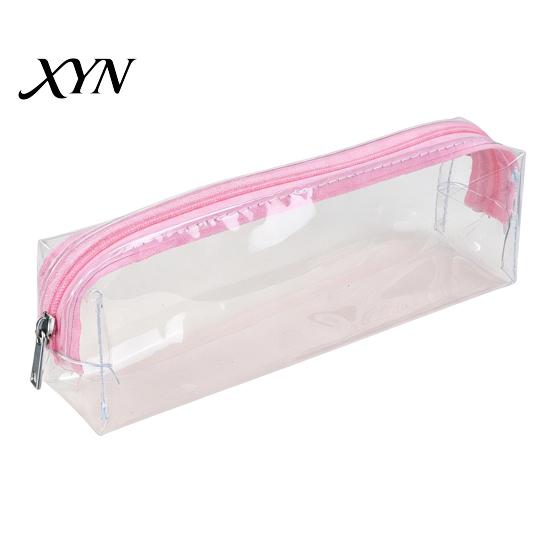 Portable Pen And Ink Holder Clear PVC Pencil Case, Waterproof Stationery Bag for Students, Transparent Tear-resistant Pouch School Exam, Large