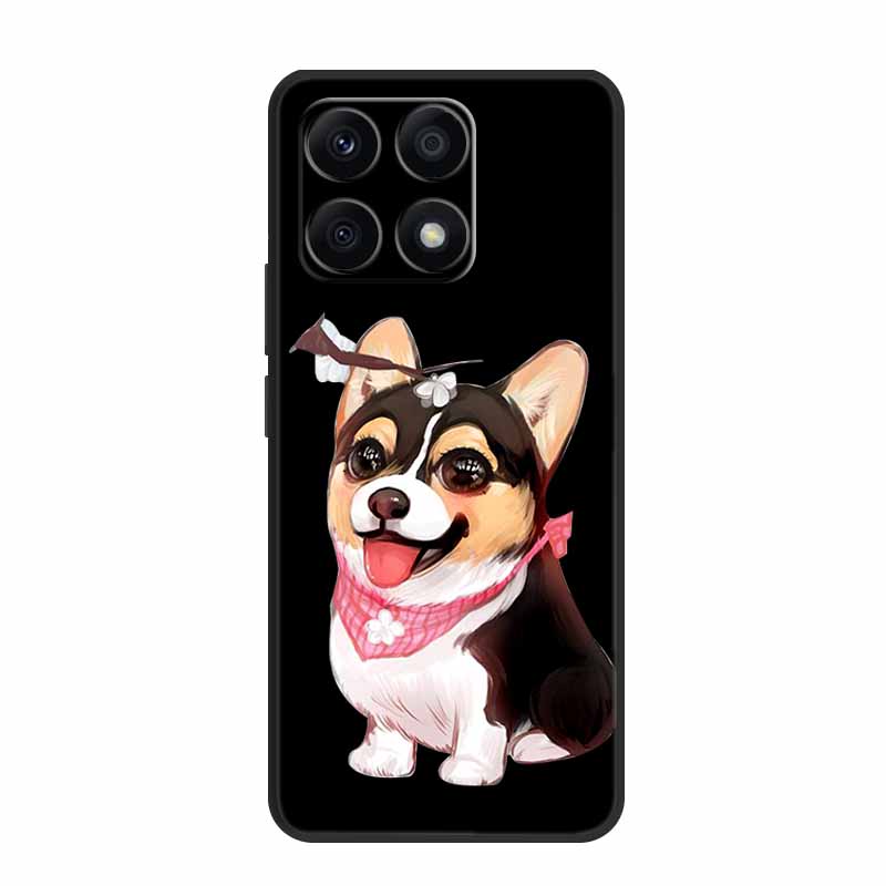 Black Silicone Case For Xiaomi 15T Pro Case Cartoon Cat Soft Back Cover For Xiaomi 15T 5G 17 14T Pro Phone Case Coque Funda Para