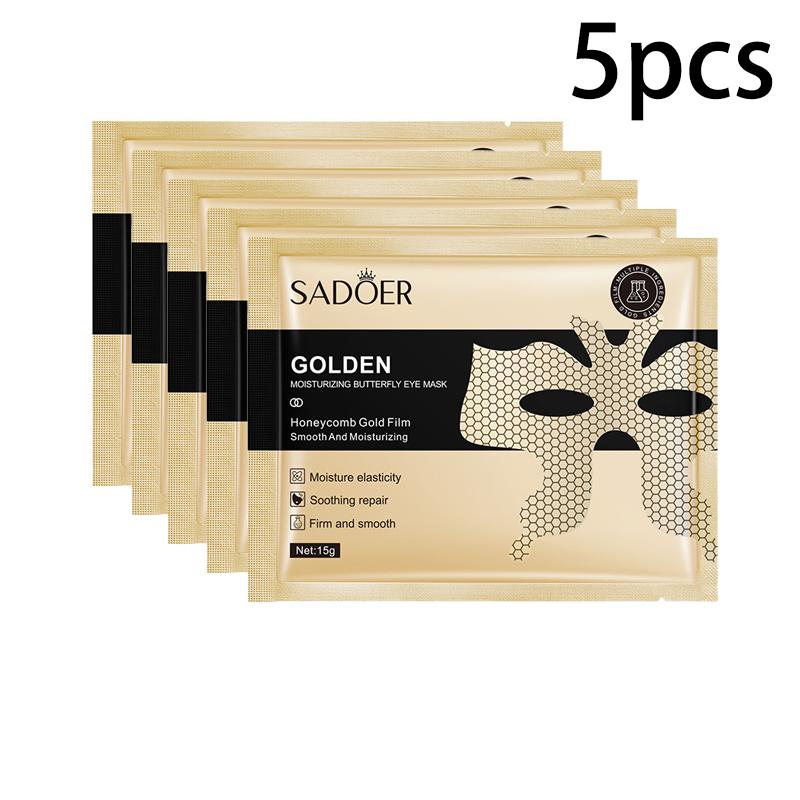 1/510pcs SADOER Peptide Golden Collagen Eye Mask Moisturizing Firming Smooth Anti Dark Circle Eye Pathes Eyes Masks Skin Care