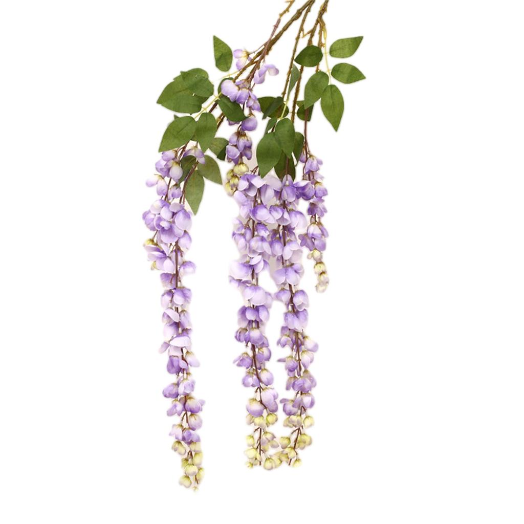 Konstgjord Hängväxt Heminredning Girlang Silkes Wisteriablommor