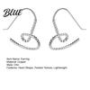 Ear Jewelry 1 Pair Women Earring Hollow Heart Shape Exaggerated