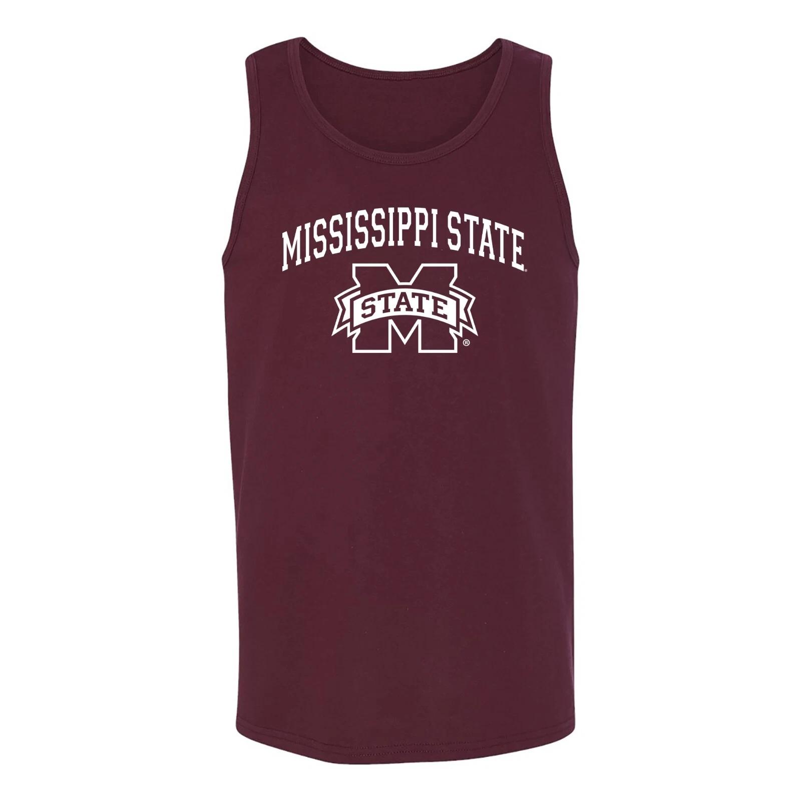 Mississippi State Arch Logo Tank Top - Maroon XL