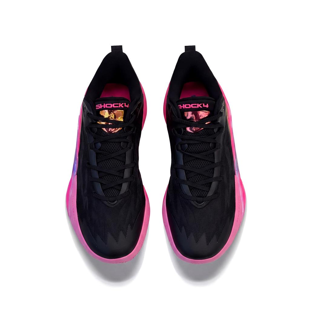 Anta A-Shock Pro Professional Basketball Shoes Men Sneakers Black Pink 112631606S-1