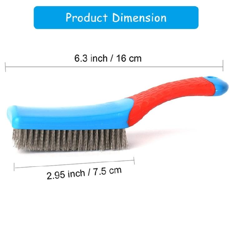 Multifunctional Rustresistant Steel Wire Brush Perfect For DIY Enthusiasts Professionals Needing Intense Cleaning Power
