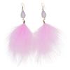 Sweet Feather Pendant Earrings Cartoon Dangle Earrings Fashion Pendant Earring Statement Jewelry for Girls Women
