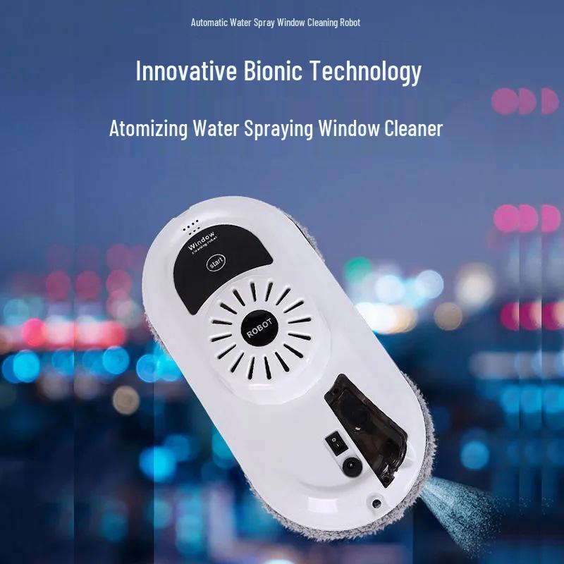 

2026 Electric Window Cleaning Robot for Home & Hotel Use with Remote Control & Spray Functionality US Standard 110V белый