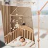 360°  Rotating Baby Mobile Crib Holder Wooden Baby Crib Movable Arm Easy To Install Newborn Mobile Arm for Newborn for Crib