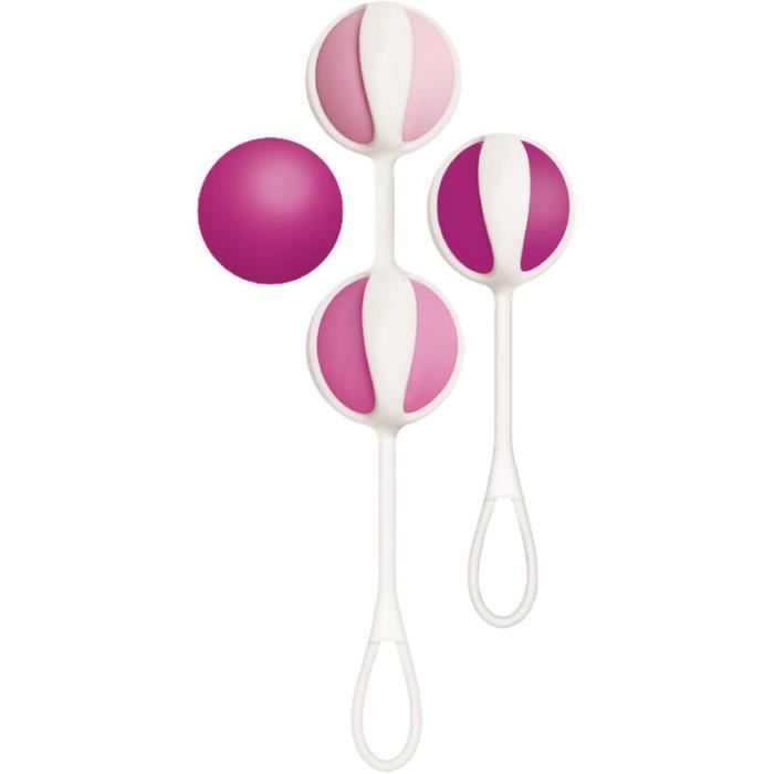 Boules de Geisha - G-VIBE - Mini Violet - Lot de 4 - Silicone - Exercices de Kegel