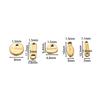 20 50pcs/bag Gold Square Stainless Steel Tail Chain Extension Pendants Lobster Clasps Connectors Charms For DIY Jewerly Making