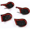 Compatible with Toyota Hilux 2015 2016 2017 2018 2019 2020 2021 2022 4PCS Black Anti-dust Seat Bracket Fixing Bolts Cover Trims Accessories (Gloss