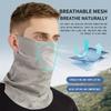 Solskydd Ansiktsmask Andningsbar Nät Halsduk Mask Scarf Isilke Utomhusmask Körning Cykling Elastisk Hängande Öronmask
