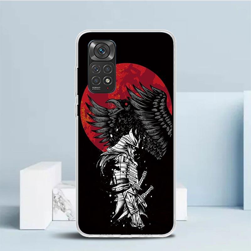 Japanese Dark Dragon Tattoo Phone Case For Xiaomi Redmi Note 15 14 14S 13 12S 12 Pro Plus 11S 11 11T 11E 10S 10 + Soft TPU Back