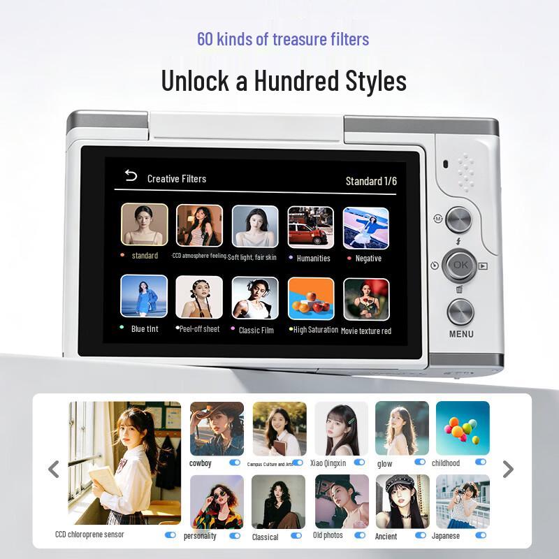 SONGDIAN DC105 Flip Screen Digital Compact Camera (CN version)