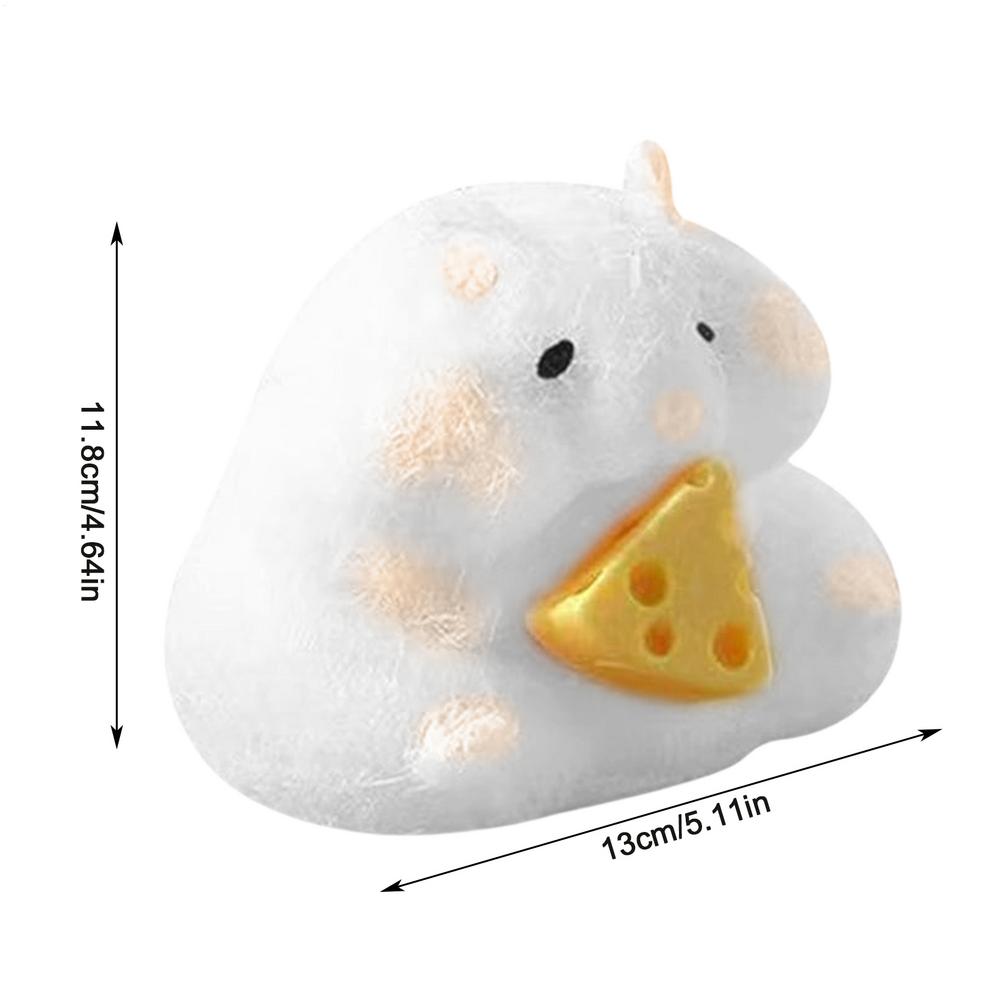 

Hamster Pinch Toy Blingbling Slow Rebound Stress Relief Toys Transparent Cube Squeeze Toy Gift Sticky Stress Relief Relax Toys білий