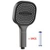 3 modalità soffione doccia ad alta pressione soffione doccia massaggiante con filtro rubinetto pioggia accessori per il bagno