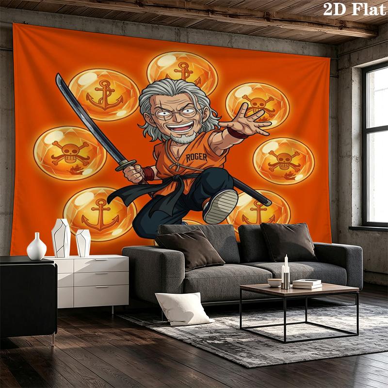 One Piece Poster Wall Tapestry Aesthetic Wall Hanging Printed Fabric Blanket Decorative Tapestries For Bedroom Living Room Home Decor