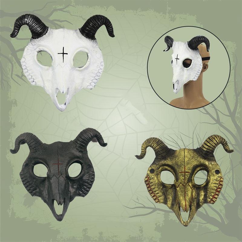 Einzigartige Ziegenmaske für Cosplay und Halloween Pu-Material