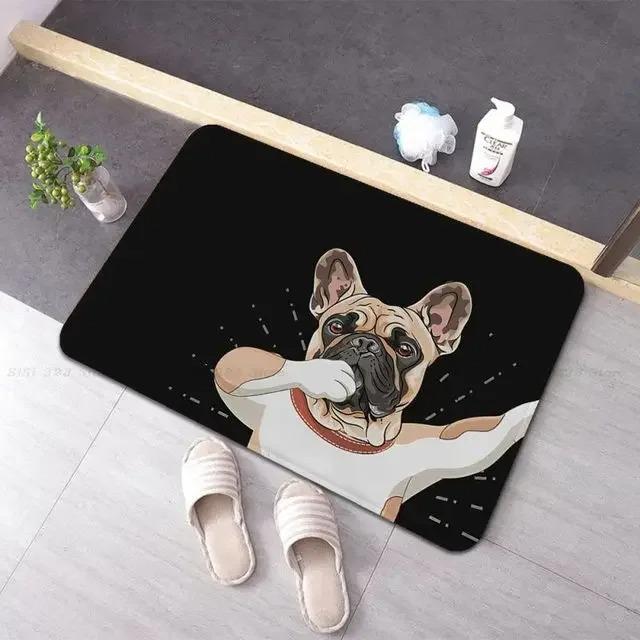 French Bulldog Pattern Door Mat Decoration Home Bathroom Mat