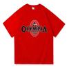 2023 Summer New OLYMPIA Men Gyms 100% Cotton T Shirt Men Causal O-neck Basic T-shirts Male High Quality Classical Tops Clothing