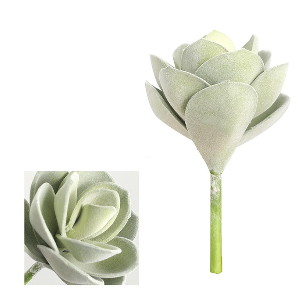 6.3in Plastic Artificial Succulent Plant Green Pink Faux Succulent Plant Small Bonsai Home Office Desktop Decoration