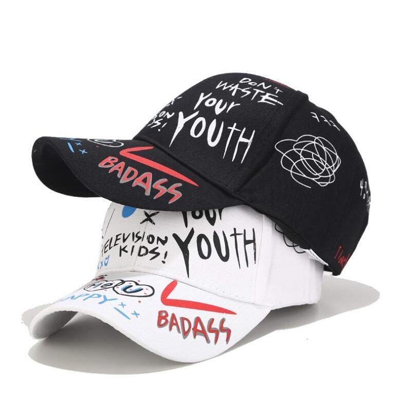 Letter printed baseball cap for men and women, versatile outdoor sun hat with adjustable design, breathable,cool and comfortable