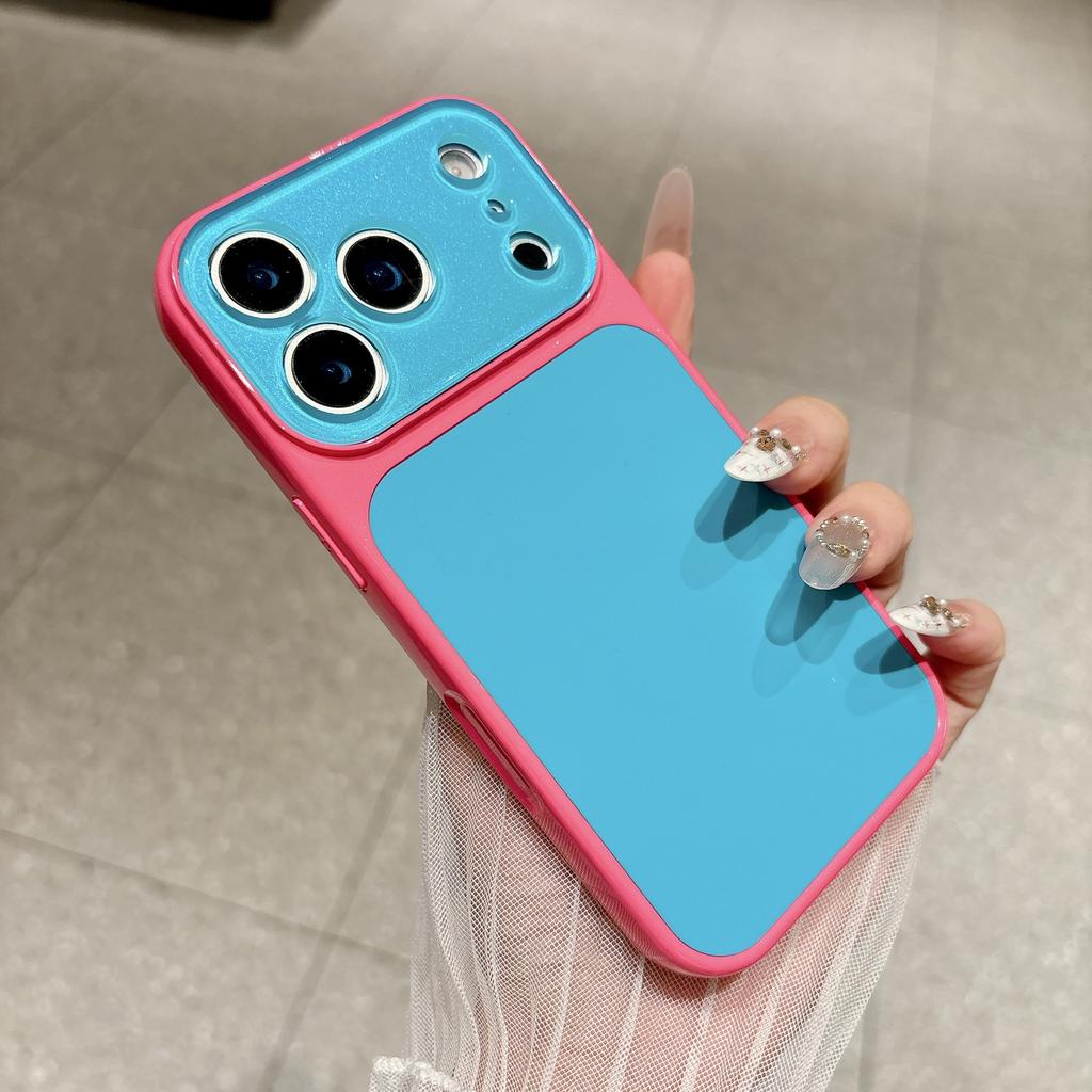 ins high value contrast color skin feeling seconds change applicable 17pro max mobile phone case iPhone16pro all-inclusive 15/14