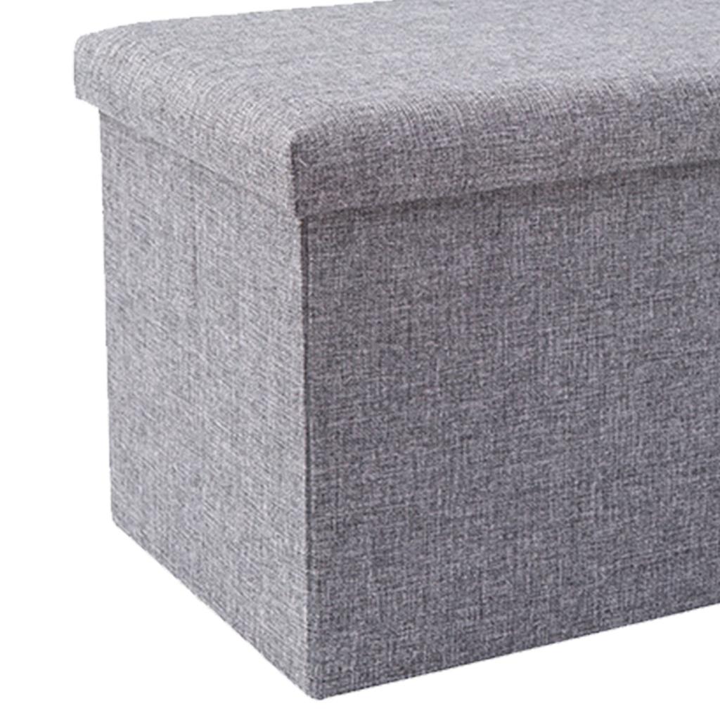Składany Puf do Przechowywania z Tkaniny Składany Puf do Przechowywania Stołek Wielofunkcyjny Pojemnik do Przechowywania dla