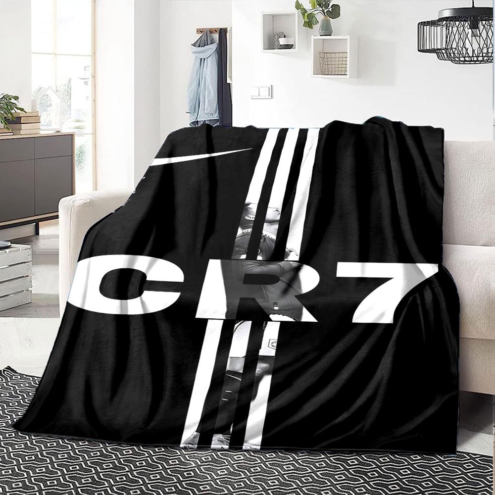 CR7 Football Blanket Ultra-Soft Suitable for Chair Sofa Livingroom for All Occasions Modern Style Perfect Gift for Relatives and Friends
