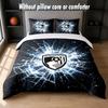 Bournemouth Football Design Bed Bedding Set 1 Duvet Cover + 2 Pillowcases Soft Breathable Household Bed Linens