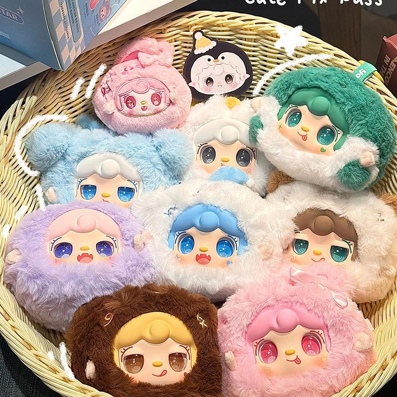

YOOKI Cute Blend Series Vinyl Plush Cute Keychain Accessories Trendy Bag Pendants Room Decorations Girl s Holiday Gift (As shown-1462)-Official Authentic
