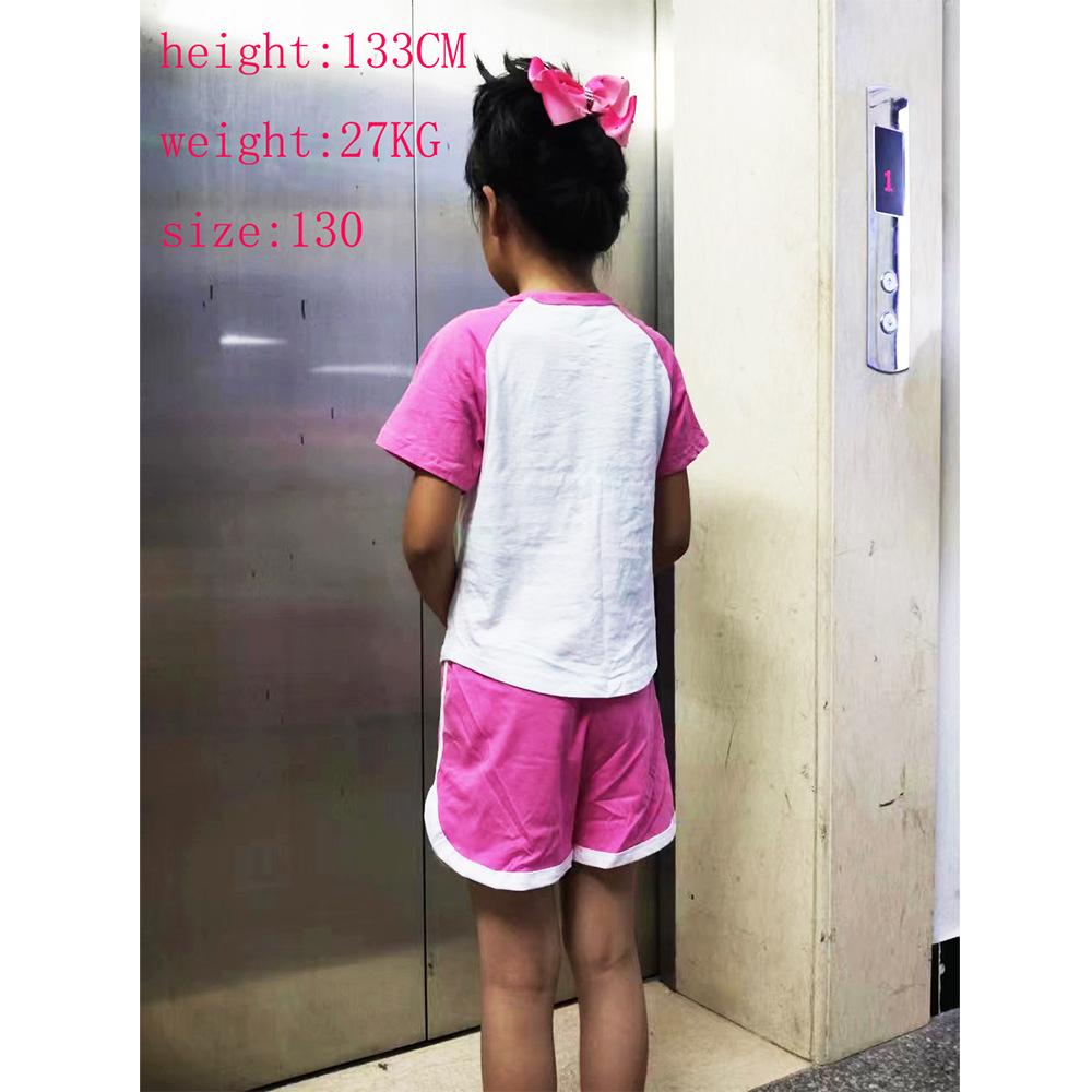 Gabby's Dollhouse Girls Sportswear Set Toddler Boy Clothes Summer Pajamas Gabby Cats Cotton Short Sleeve T Shirt+Shorts Costume