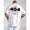 Fehler 404 Mensch Nicht Gefunden Grafikdruck Herren Baumwolle Rundhals T-Shirt Kurzarm Lässiges T-Shirt