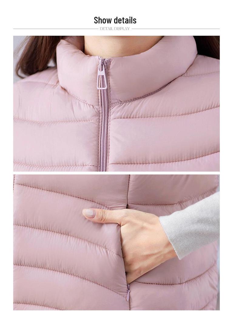 2025 Women's Down Cotton Vest: New Autumn/Winter Warm Outerwear for Middle-Aged Moms