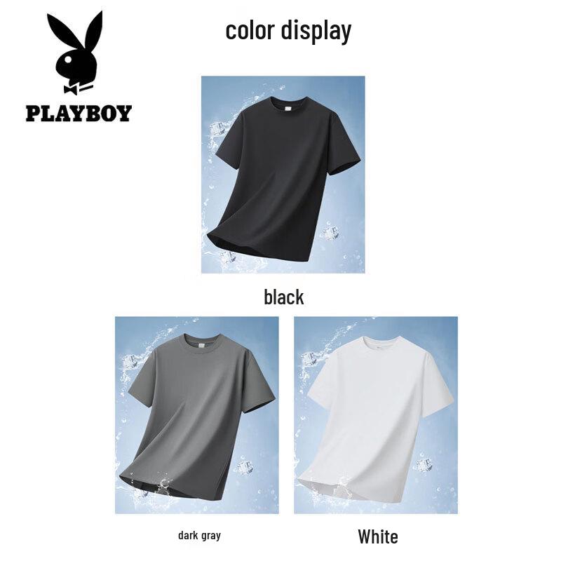 Playboy Men's 2026 Heavyweight Cotton Short Sleeve T-Shirt