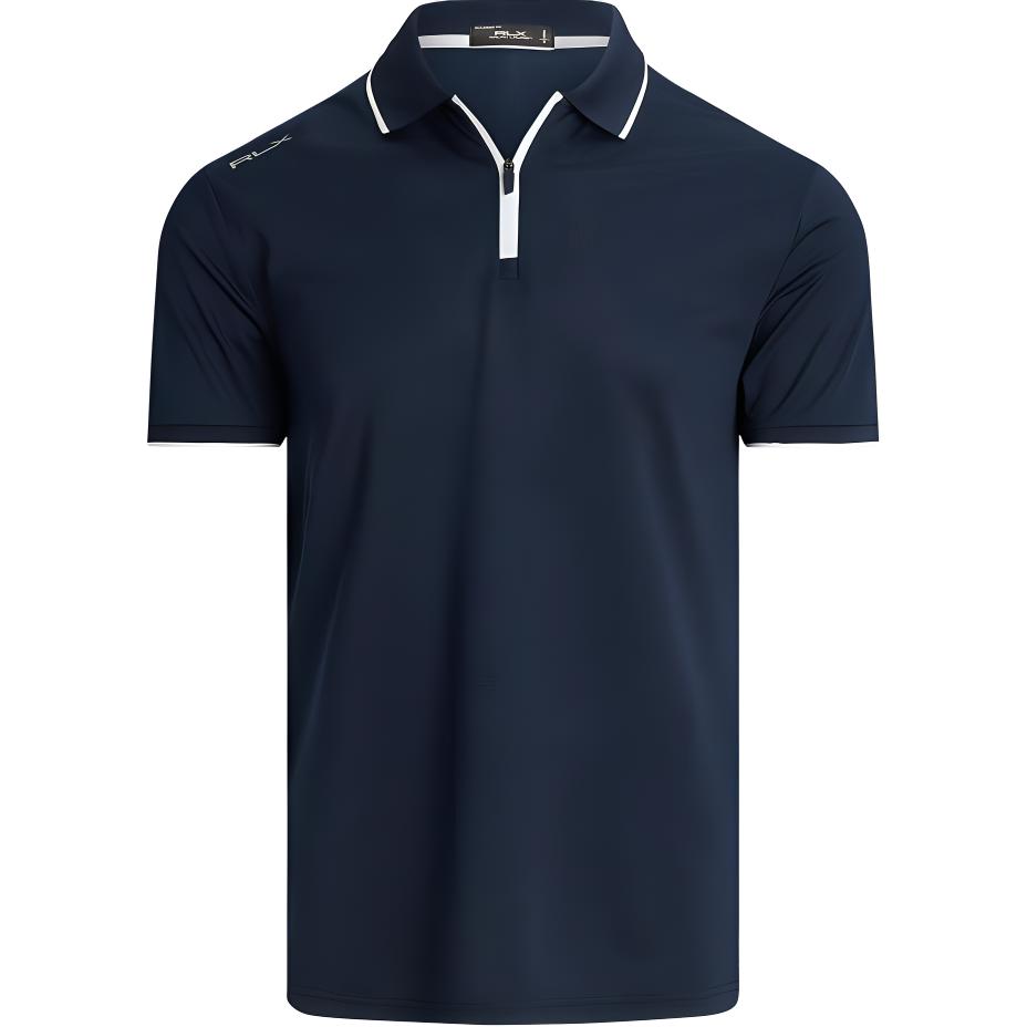 

Polo Ralph Lauren Осень/Зима 2024 Поло с коротким рукавом Мужские топы Принт с логотипом и буквами Контрастная отделка Синий Белый MNXGKNI1N820589-410 L