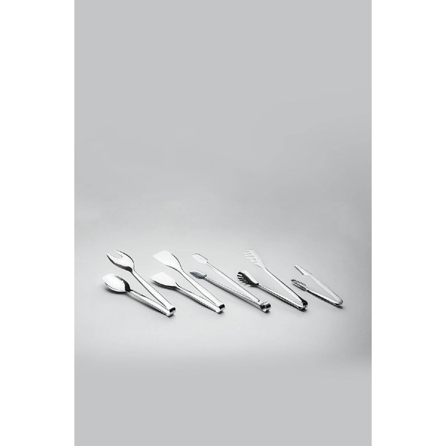 

5 Piece Stainless Steel Tongs Set серебряный