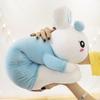 Cute Rabbit Doll Lying Down Rabbit Doll Large Rabbit Throw Pillow Plush Toy Happy Rabbit Sleeping Doll