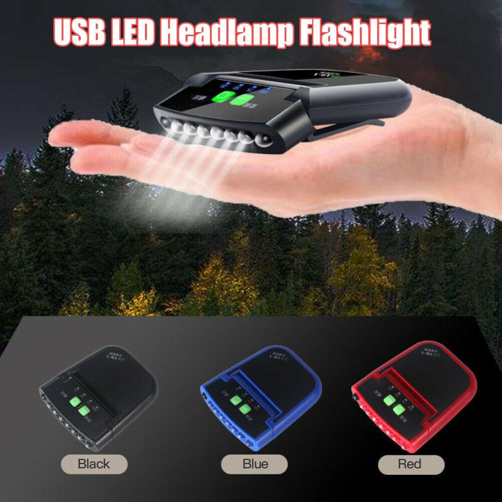 New Hats Light Waterproof  IP64 LED Hat Light Headlamp Flashlight Sensor  Power On Off Clip On Hat
