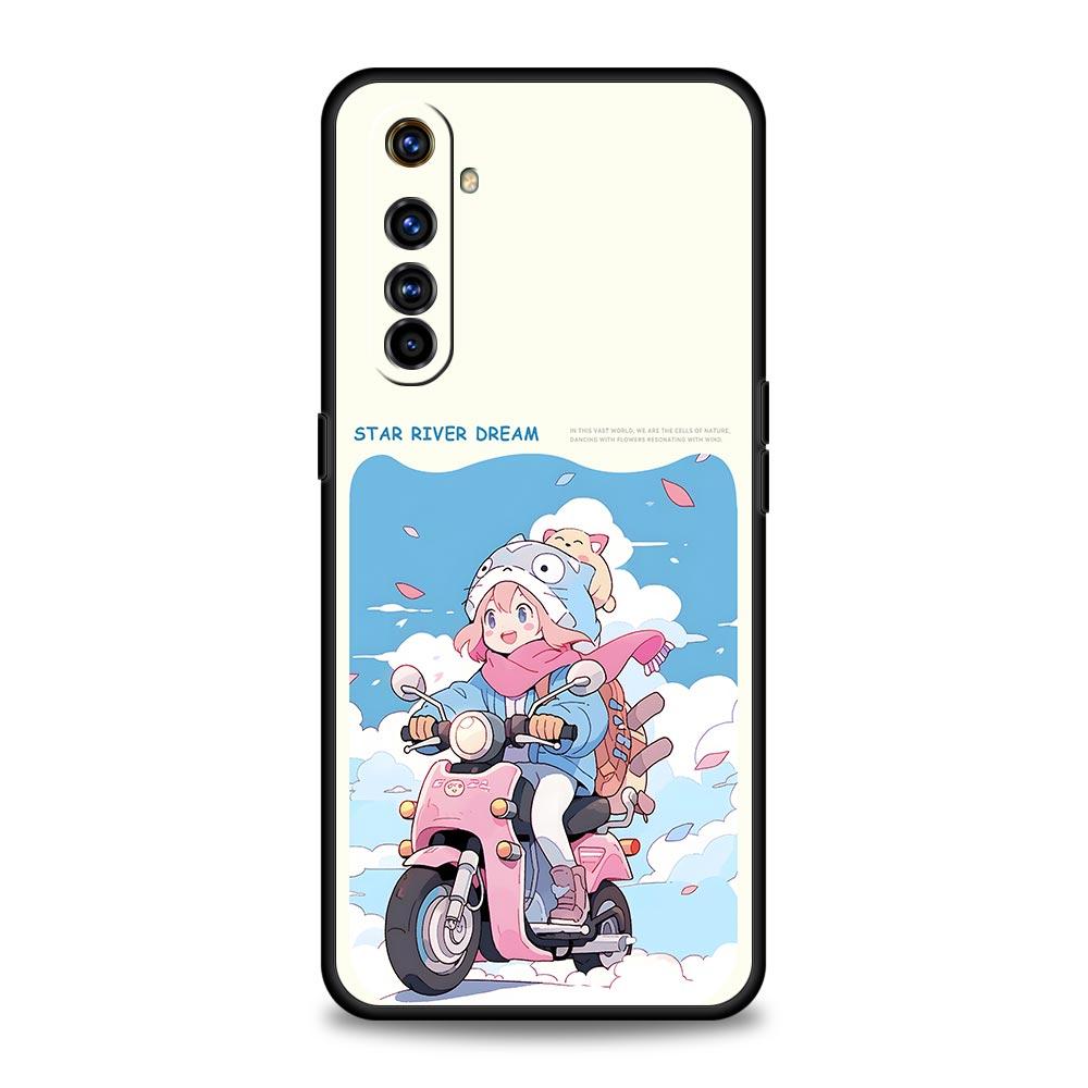 Cute Cartoon Dog Cat Vehicle Case For Realme 16 15T 14 13 12 11 10 4G 9 8 5G Pro Plus C21 C25 C35 GT5 GT3 Neo 2 3 3T 5 Cover